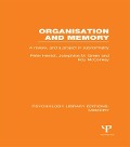 Cover-Bild zum Titel 'Organisation and Memory (PLE: Memory)' von 'Peter Herriot, Josephine Green, Roy Mcconkey'
