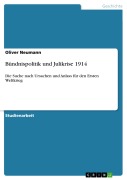 Cover-Bild zum Titel 'Bündnispolitik und Julikrise 1914' von 'Oliver Neumann'