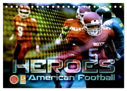 Cover-Bild zum Titel 'HEROES - American Football (Tischkalender 2026 DIN A5 quer), CALVENDO Monatskalender' von 'Renate Bleicher'