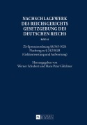 Cover-Bild zum Titel 'Nachschlagewerk des Reichsgerichts - Gesetzgebung des Deutschen Reichs' von ''
