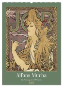 Cover-Bild zum Titel 'Alfons Mucha - Eine Hommage in zwölf Monaten (Wandkalender 2026 DIN A2 hoch), CALVENDO Monatskalender' von 'Peter Balan'