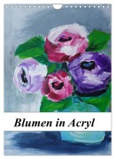 Cover-Bild zum Titel 'Blumen in Acryl (Wandkalender 2026 DIN A4 hoch), CALVENDO Monatskalender' von 'Sigrid Harmgart'