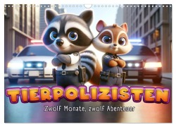 Cover-Bild zum Titel 'Tierpolizisten - Zwölf Monate, zwölf Abenteuer (Wandkalender 2026 DIN A3 quer), CALVENDO Monatskalender' von ''
