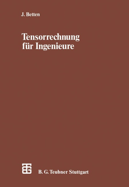Tensorrechnung für Ingenieure - 