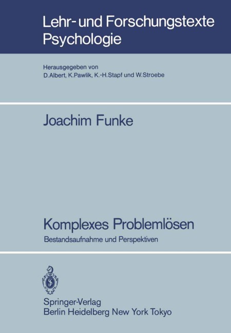 Komplexes Problemlösen - Joachim Funke