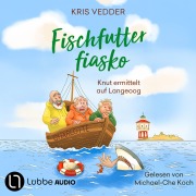Cover-Bild zum Titel 'Fischfutterfiasko - Nordsee-Inselkrimi mit Fischer Knut - Knut ermittelt auf Langeoog, Teil 2' von 'Kris Vedder'