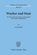 Cover-Bild zum Titel 'Wucher und Staat.' von 'Katrin Liebner'