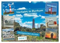 Cover-Bild zum Titel 'Verliebt in Borkum (Wandkalender 2027 DIN A3 quer), CALVENDO Monatskalender' von 'Claudia Kleemann'