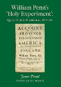 Cover-Bild zum Titel 'William Penn's 'Holy Experiment': Quaker Truth in Pennsylvania, 1682-1781' von 'James Proud'