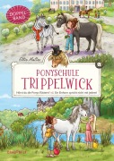 Cover-Bild zum Titel 'Ponyschule Trippelwick Doppelband (Enthält die Bände 1: Hörst du die Ponys flüstern? / 2: Ein Einhorn spricht nicht mit jedem)' von 'Ellie Mattes'