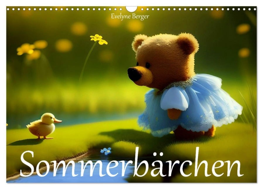 Sommerbärchen (Wandkalender 2026 DIN A3 quer), CALVENDO Monatskalender - Evelyne Berger