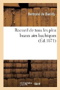 Cover-Bild zum Titel 'Recueil de Tous Les Plus Beaux Airs Bachiques Avec Les Noms Des Autheurs Du Chant Et Des Paroles' von 'Bertrand de Bacilly'