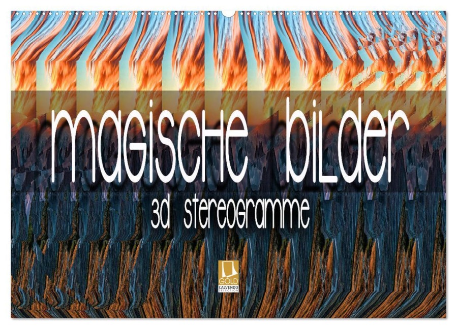 Magische Bilder - 3D Stereogramme (Wandkalender 2026 DIN A2 quer), CALVENDO Monatskalender - Renate Bleicher