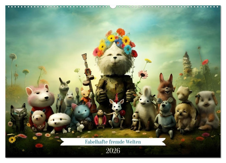 Fabelhafte fremde Welten (Wandkalender 2026 DIN A2 quer), CALVENDO Monatskalender - Heike Hultsch