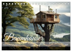 Cover-Bild zum Titel 'Baumhäuser - Traumhafte Luftschlösser (Tischkalender 2026 DIN A5 quer), CALVENDO Monatskalender' von 'Daniela Tapper'