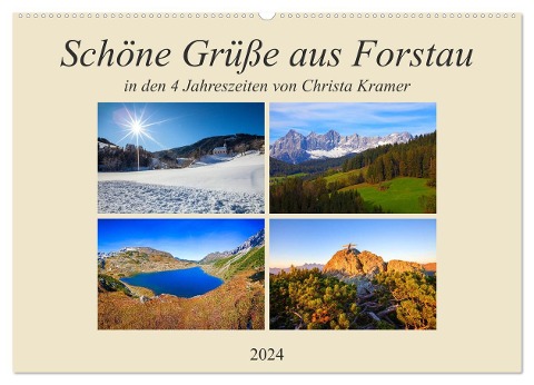 Schöne Grüße aus Forstau (Wandkalender 2024 DIN A2 quer), CALVENDO Monatskalender - Christa Kramer