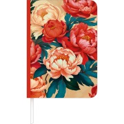 Lady Journal Roses 2025 - Rose - Taschenkalender A6 (10,7x15,2 cm) - Weekly - 192 Seiten - Notiz-Buch - Termin-Planer - Alpha Edition - 