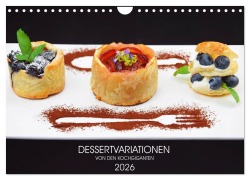 Cover-Bild zum Titel 'DESSERTVARIATIONEN (Wandkalender 2026 DIN A4 quer), CALVENDO Monatskalender' von 'Kochgiganten Kochgiganten'