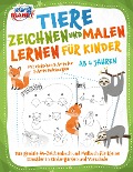 Cover-Bild zum Titel 'Tiere zeichnen und malen lernen für Kinder ab 4 Jahren - Mit einfachen Schritt für Schritt Anleitungen: Das geniale A4-Zeichenbuch und Malbuch für kleine Künstler in Kindergarten und Vorschule' von 'Elena Liebing'