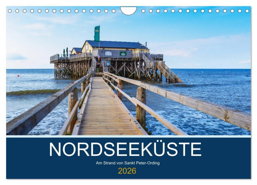 Nordseeküste Am Strand von Sankt Peter-Ording (Wandkalender 2026 DIN A4 quer), CALVENDO Monatskalender - Manuela Falke
