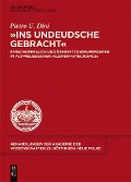 Cover-Bild zum Titel '"ins undeudsche gebracht"' von 'Pietro U. Dini'
