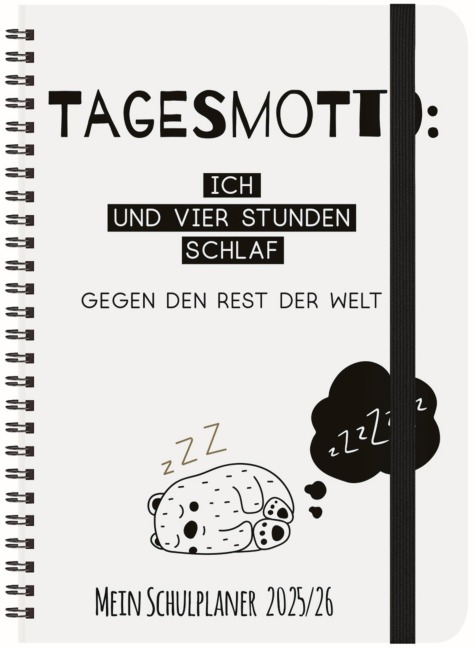 Schülerkalender Schlaf 2025/2026 - 