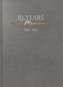 Cover-Bild zum Titel 'rido/idé 7022404016 | 10-Jahres-Kalender 2026-'35 "10 Years of Moments" | A4, Kunstleder' von ''