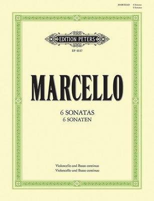 6 Sonatas for Cello and Continuo: Continuo Realized for Harpsichord/Piano (Continuo Cello Ad Lib.) - Benedetto Marcello, Walter Schulz