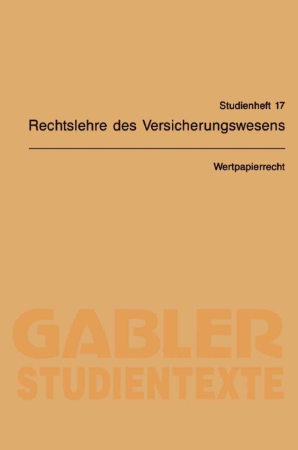 Wertpapierrecht - Karl Sieg