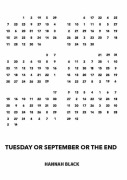 Cover-Bild zum Titel 'Tuesday or September or the End' von 'Hannah Black'