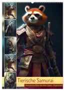 Cover-Bild zum Titel 'Tierische Samurai (Wandkalender 2026 DIN A2 hoch), CALVENDO Monatskalender' von 'Cathrin Illgen'
