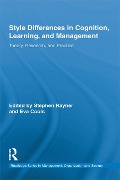 Cover-Bild zum Titel 'Style Differences in Cognition, Learning, and Management' von ''