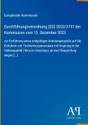 Cover-Bild zum Titel 'Durchführungsverordnung (EU) 2023/2757 der Kommission vom 13. Dezember 2023' von 'Europäische Kommission'