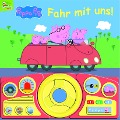 Peppa Pig - Fahr mit uns! - Pappbilderbuch mit beweglichem Lenkrad und 13 spannenden Geräuschen für Kinder ab 3 Jahren - 