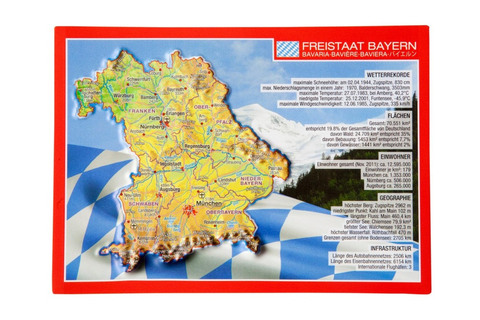 Reliefpostkarte Bayern - André Markgraf, Mario Engelhardt
