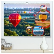 Cover-Bild zum Titel 'Freiheit in den Lüften . Mit dem Heißluftballon unterwegs (hochwertiger Premium Wandkalender 2026 DIN A2 quer), Kunstdruck in Hochglanz' von 'Martina Marten'