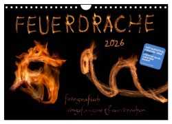 Cover-Bild zum Titel 'Feuerdrache (Wandkalender 2026 DIN A4 quer), CALVENDO Monatskalender' von 'Feuerdrache Feuerdrache'
