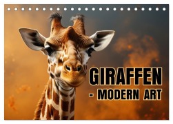Cover-Bild zum Titel 'GIRAFFEN - Modern Art (Tischkalender 2027 DIN A5 quer), CALVENDO Monatskalender' von 'Susan Michel'