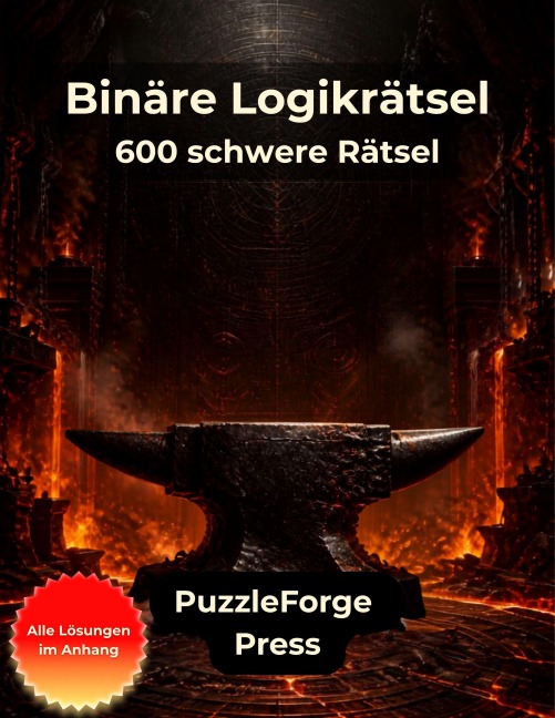 Binäre Logikrätsel - 600 schwere Rätsel - PuzzleForge(TM) Press