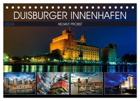 Duisburger Innenhafen (Tischkalender 2024 DIN A5 quer), CALVENDO Monatskalender - Helmut Probst