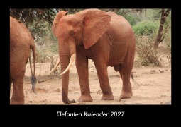 Cover-Bild zum Titel 'Elefanten Kalender 2027 Fotokalender DIN A3' von 'Tobias Becker'