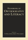 Cover-Bild zum Titel 'Handbook of Orthography and Literacy' von ''