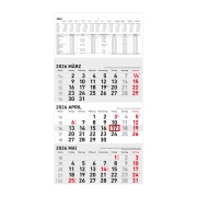 Cover-Bild zum Titel '3-Monatskalender 2026 - 23,7x44,8 schwarz/rot - mit Motiv - Datumsschieber - 951-0011' von ''