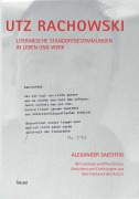 Cover-Bild zum Titel 'Utz Rachowski' von 'Alexander Saechtig'