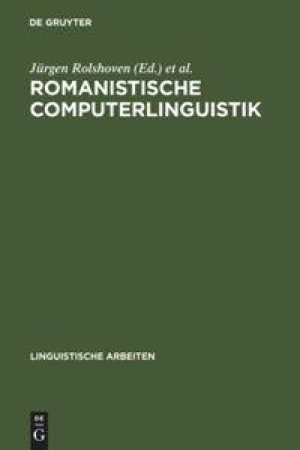 Romanistische Computerlinguistik - 