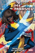Cover-Bild zum Titel 'Ms. Marvel: Mein Leben als Mutantin' von 'Iman Vellani, Adrian Alphona, Sabir Pirzada, Adam Gorham'