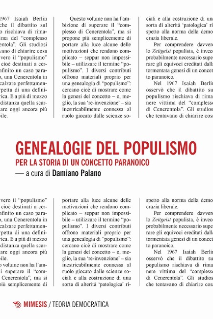 Genealogie del populismo. Per la storia di un concetto paranoico - 