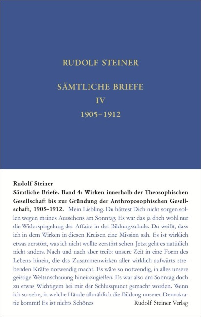 Sämtliche Briefe - Rudolf Steiner