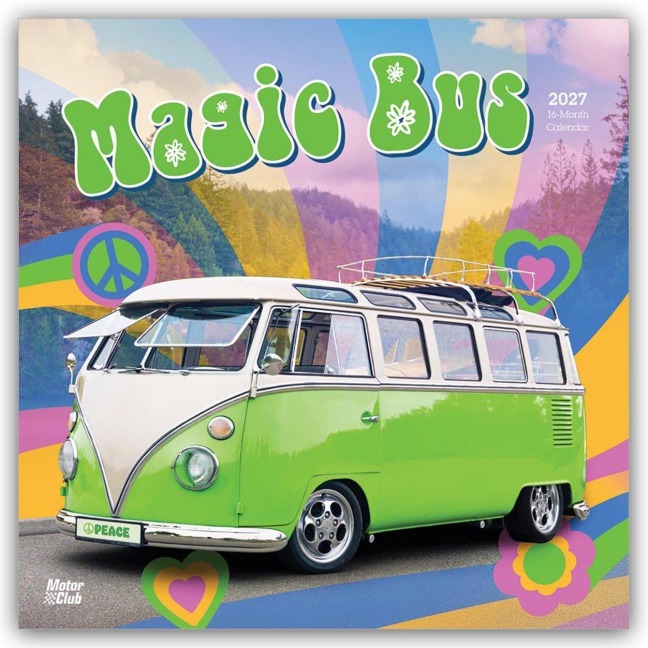 Magic Bus - Magischer Bus 2027 - 16-Monatskalender - Browntrout Publishers