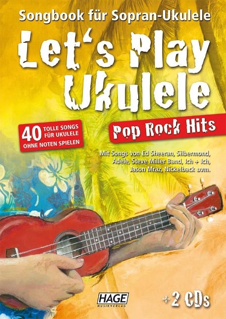 Let's Play Ukulele Pop Rock Hits + 2 CDs - 